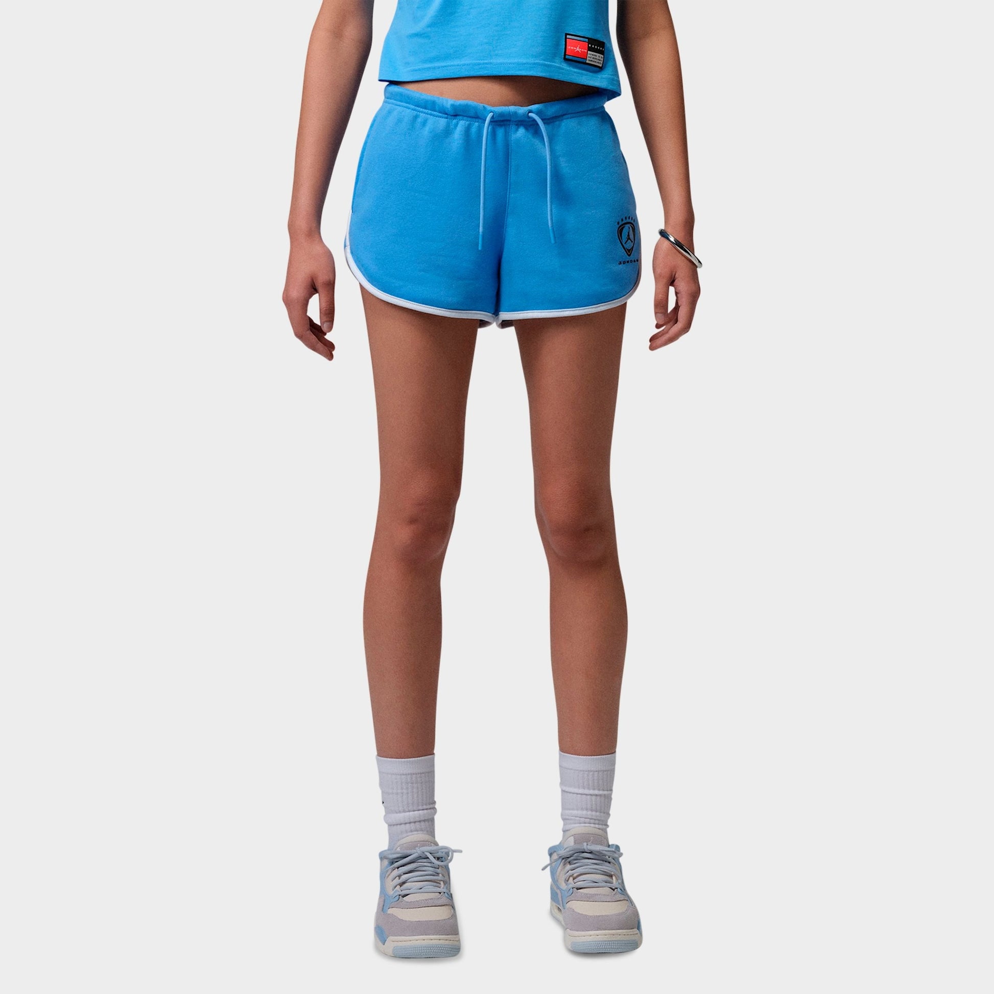 Women's Jordan Brooklyn Fleece Shorts - University Blue/White/Black