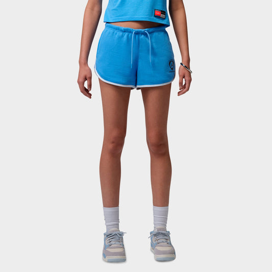 Women's Jordan Brooklyn Fleece Shorts - University Blue/White/Black