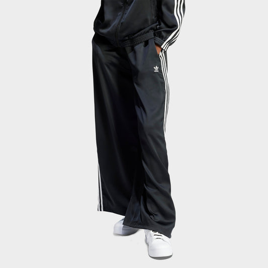 Women's adidas Originals adicolor Satin Wide Leg Track Pants - Black