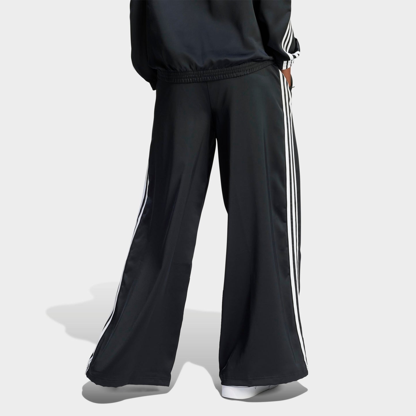 Women's adidas Originals adicolor Satin Wide Leg Track Pants - Black