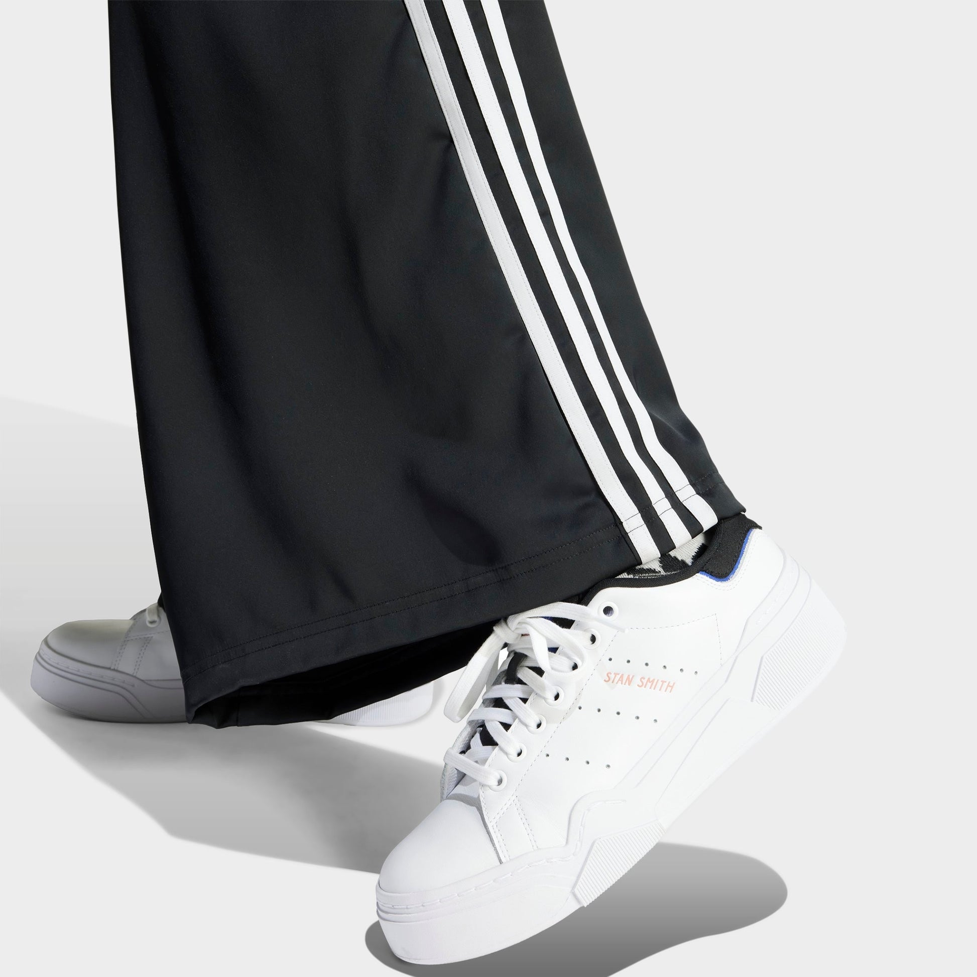 Women's adidas Originals adicolor Satin Wide Leg Track Pants - Black