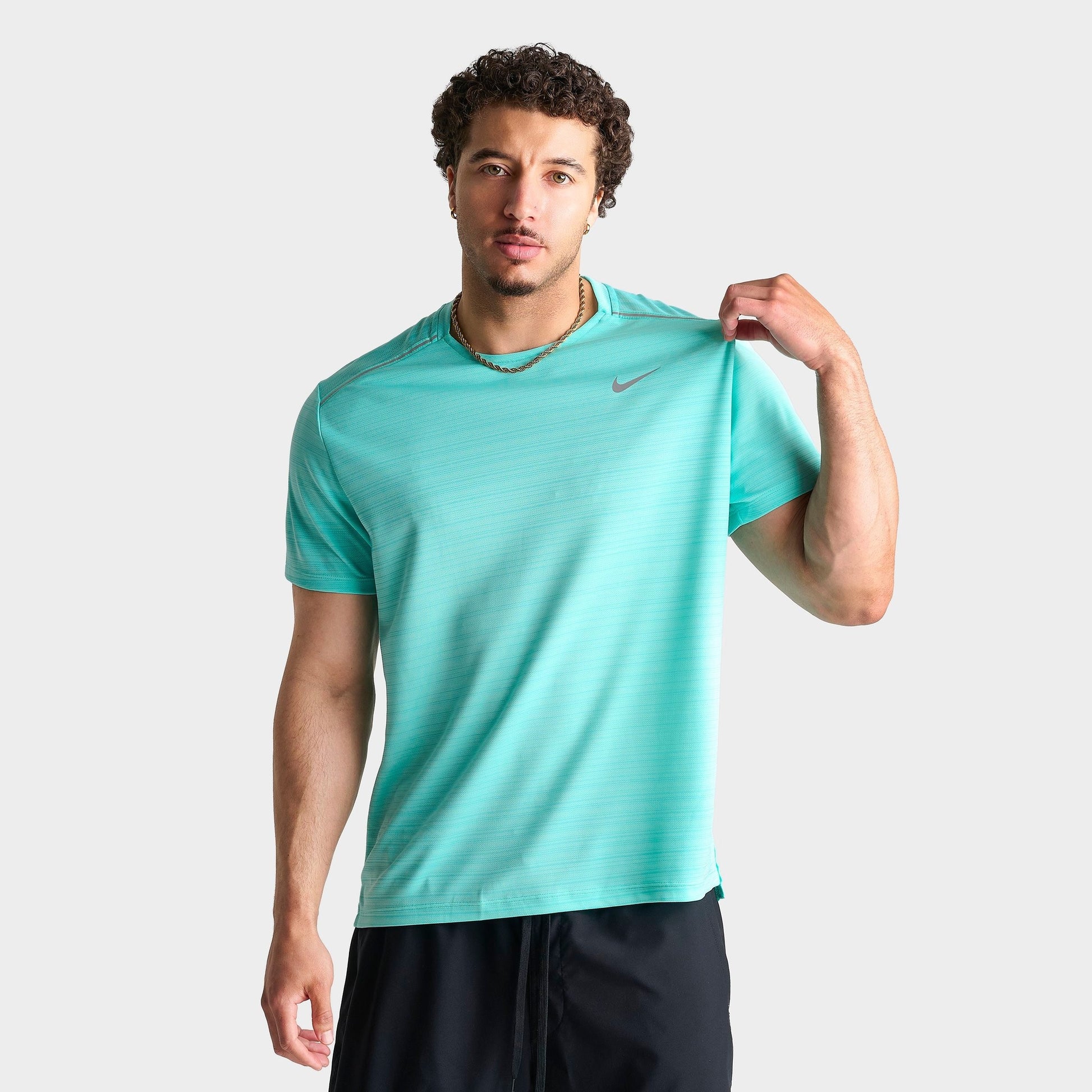 Men's Nike Miler Dri-FIT Running T-Shirt - Hyper Turquoise