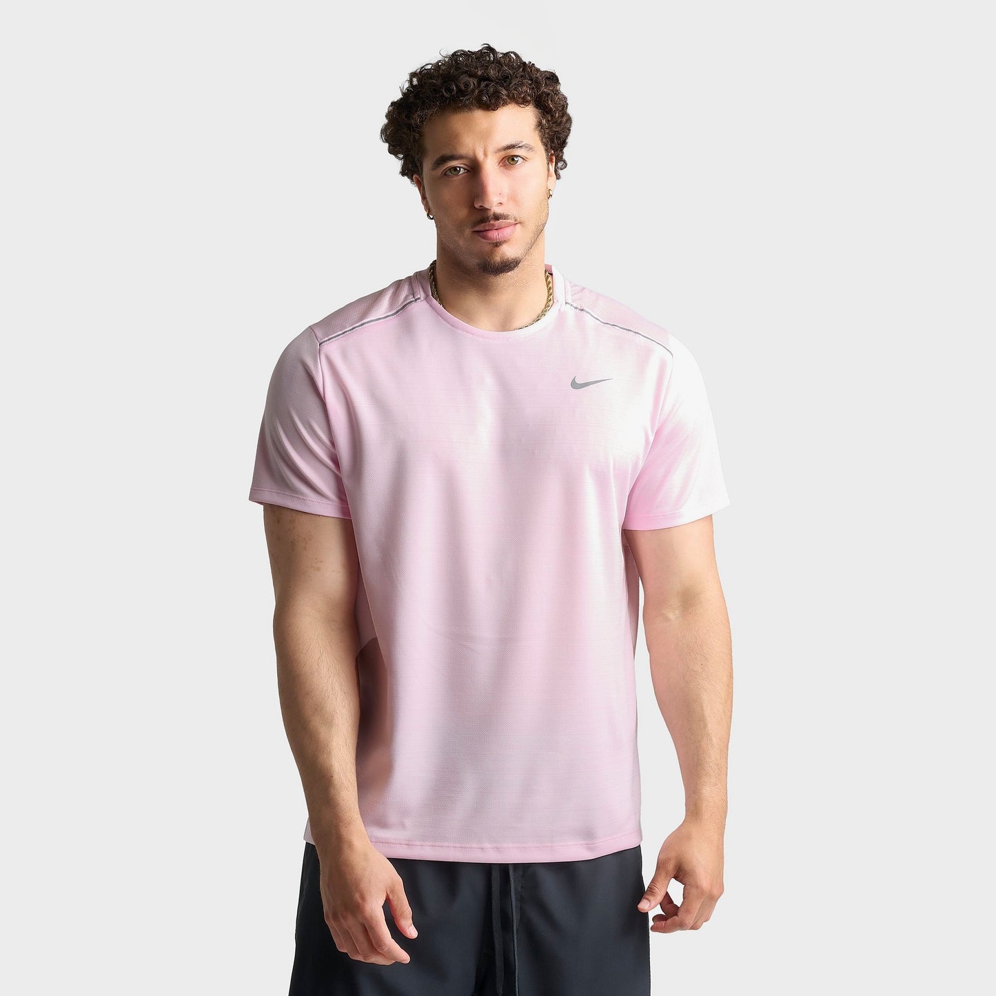 Men's Nike Miler Dri-FIT Running T-Shirt - Pink Foam