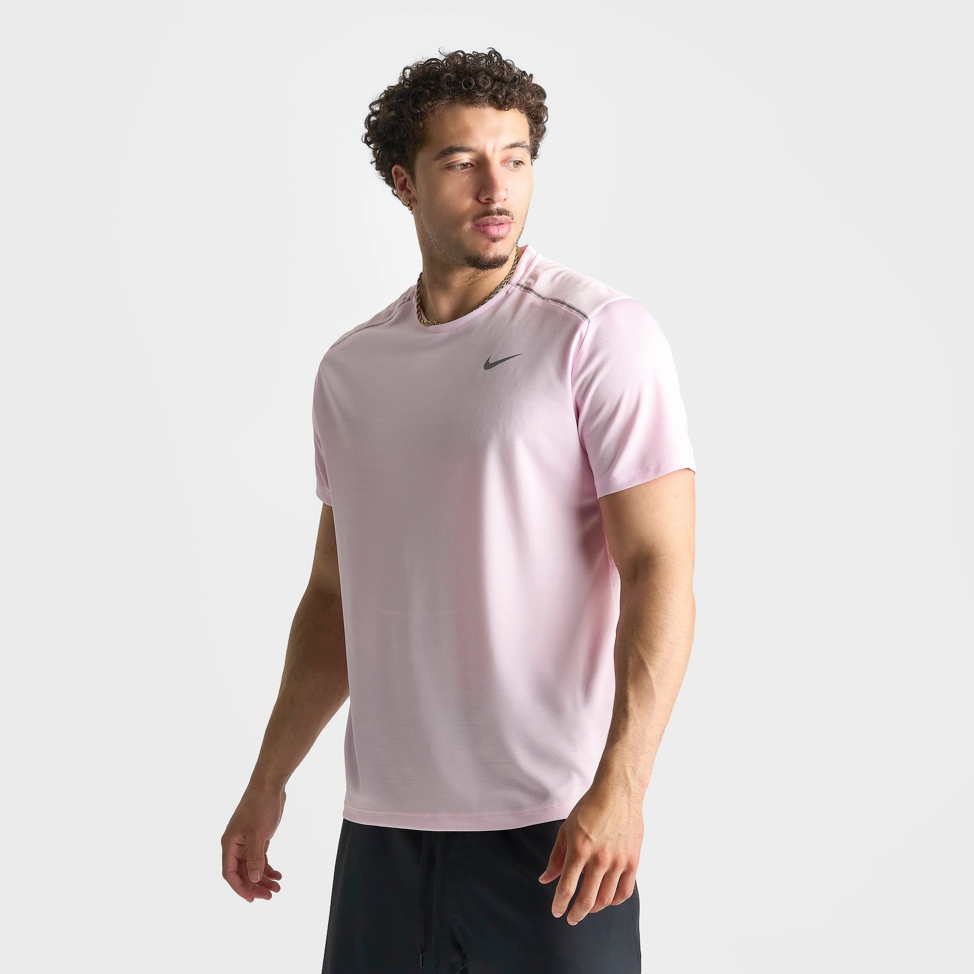 Men's Nike Miler Dri-FIT Running T-Shirt - Pink Foam