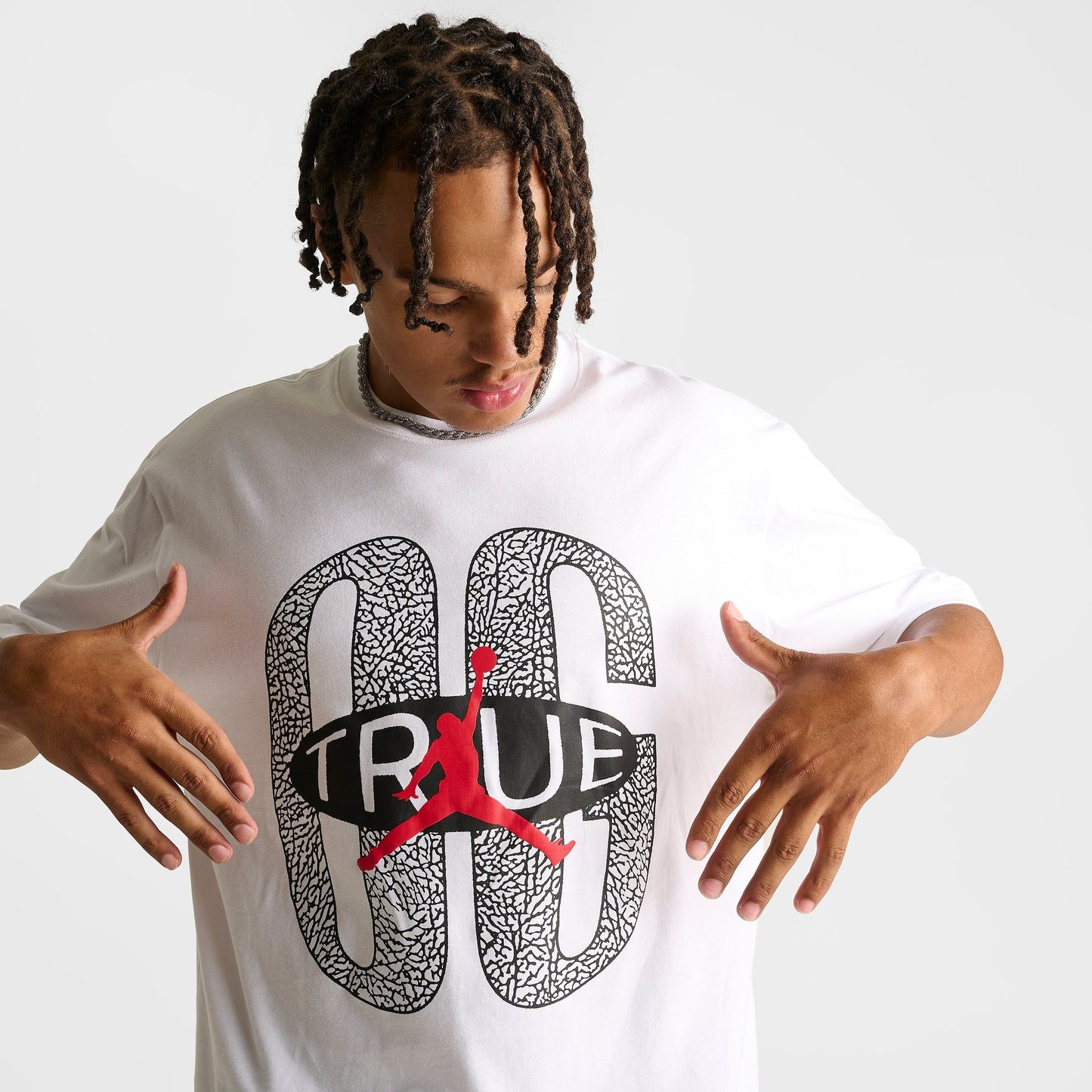 Men's Jordan Brooklyn True OG Graphic T-Shirt - White
