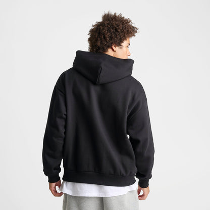 Men's Nike Solo Swoosh Pullover Hoodie - Total Black/Sail