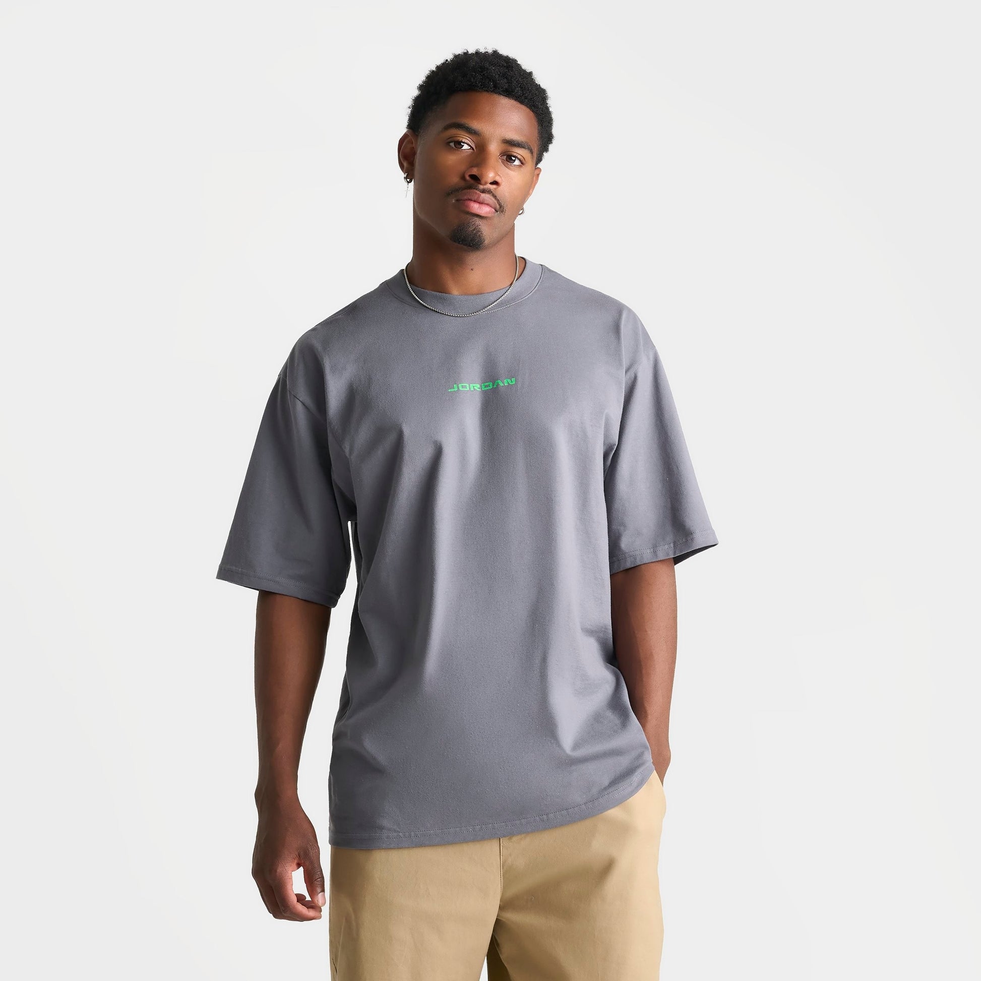 Men's Jordan 1985 AJ13 Flint T-Shirt - Flint Grey