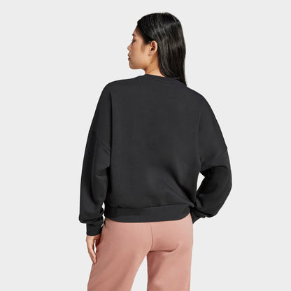 Women's adidas Sportswear Essentials Small Logo Feel Cozy Sweatshirt - Black/White