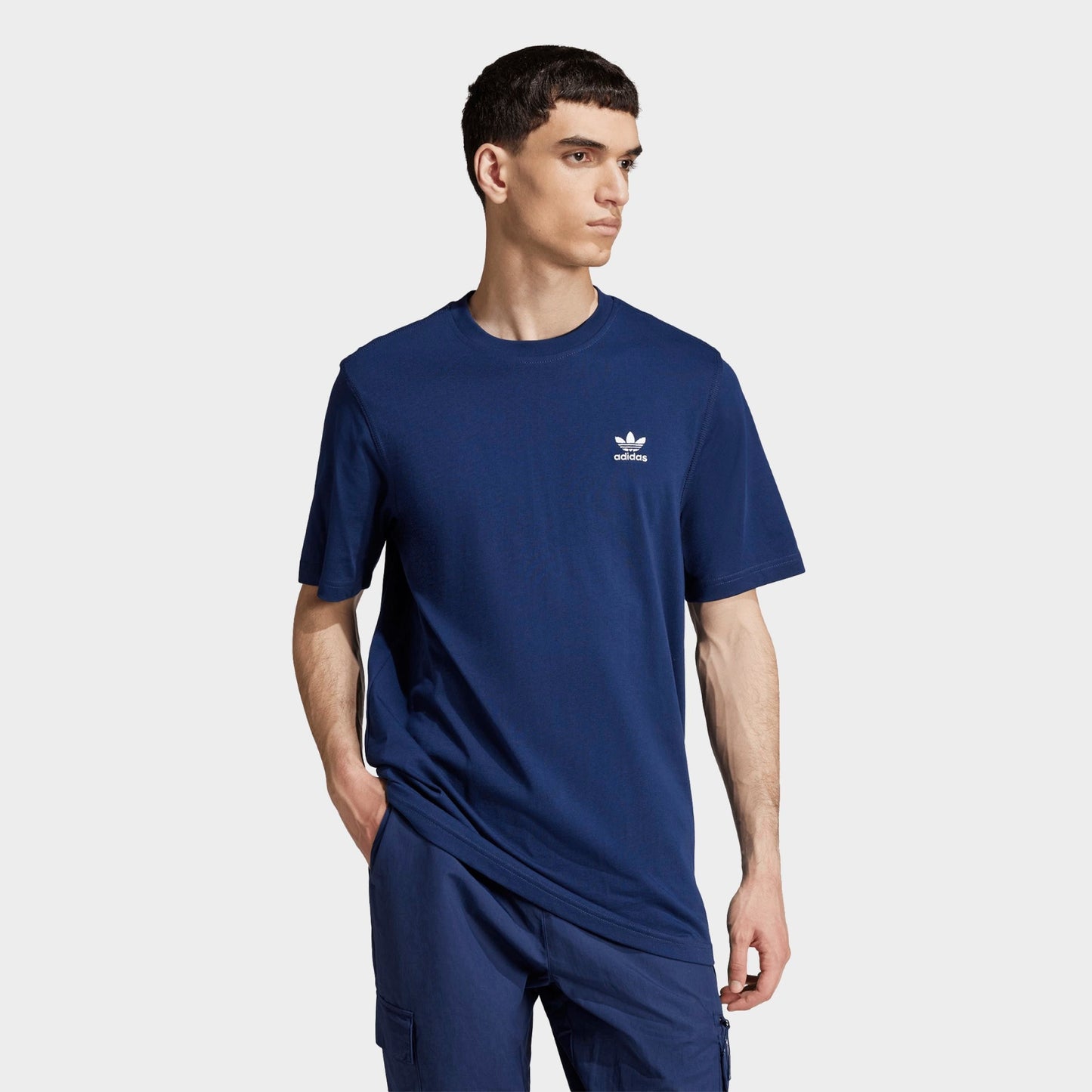Men's adidas Originals Trefoil Essentials T-Shirt - Night Indigo