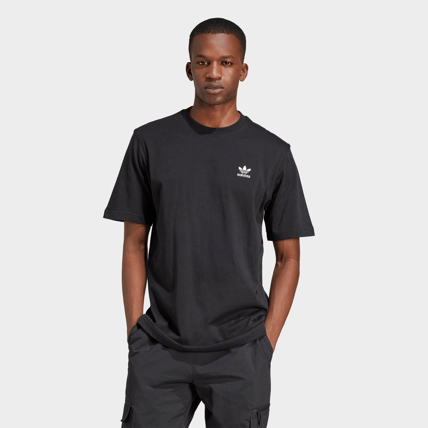 Men's adidas Originals Trefoil Essentials T-Shirt - Black