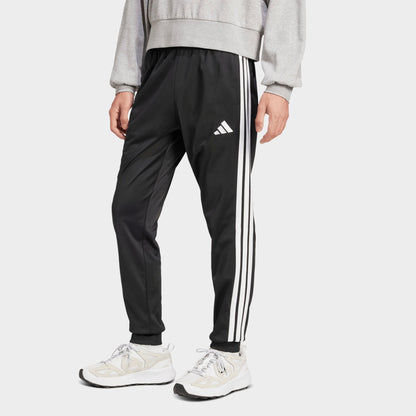 Men's adidas 3-Stripes Tricot Tapered Track Pants - Black/White