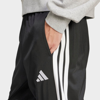Men's adidas 3-Stripes Tricot Tapered Track Pants - Black/White
