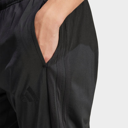 Men's adidas 3-Stripes Tricot Tapered Track Pants - Black/Black