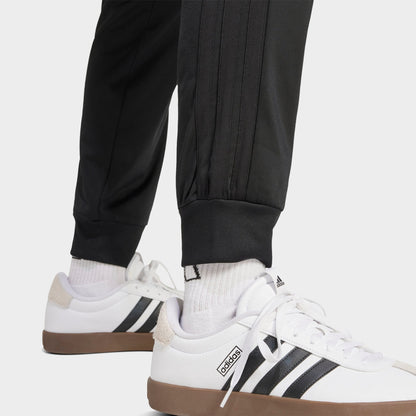 Men's adidas 3-Stripes Tricot Tapered Track Pants - Black/Black