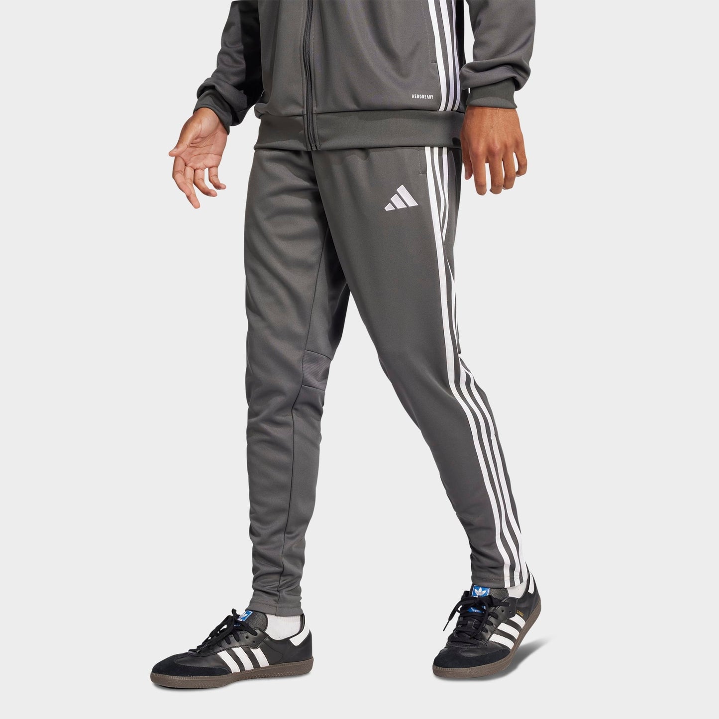 Men's adidas Tiro 25 Essentials Training Pants - Grey/White