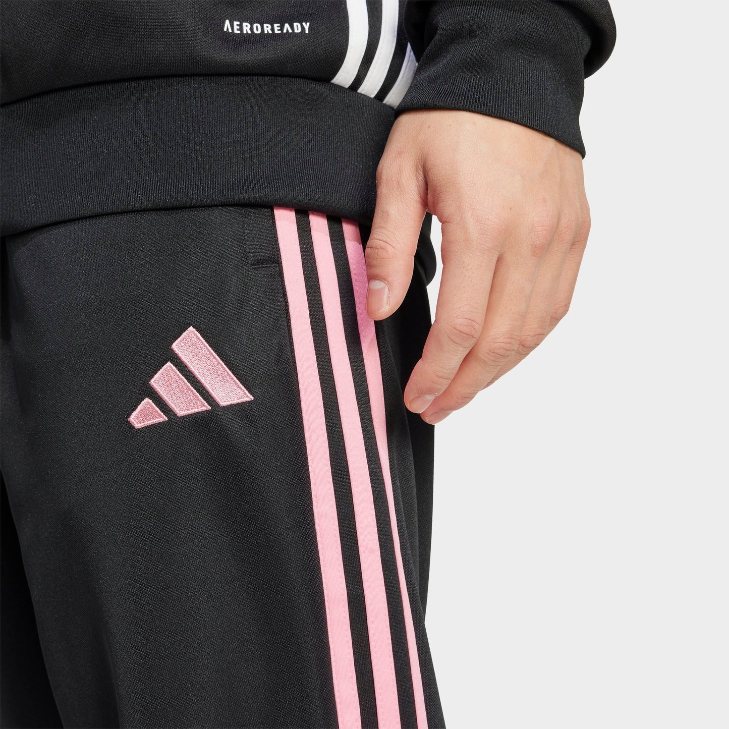 Men's adidas Tiro 25 Essentials Training Pants - Black/Easy Pink