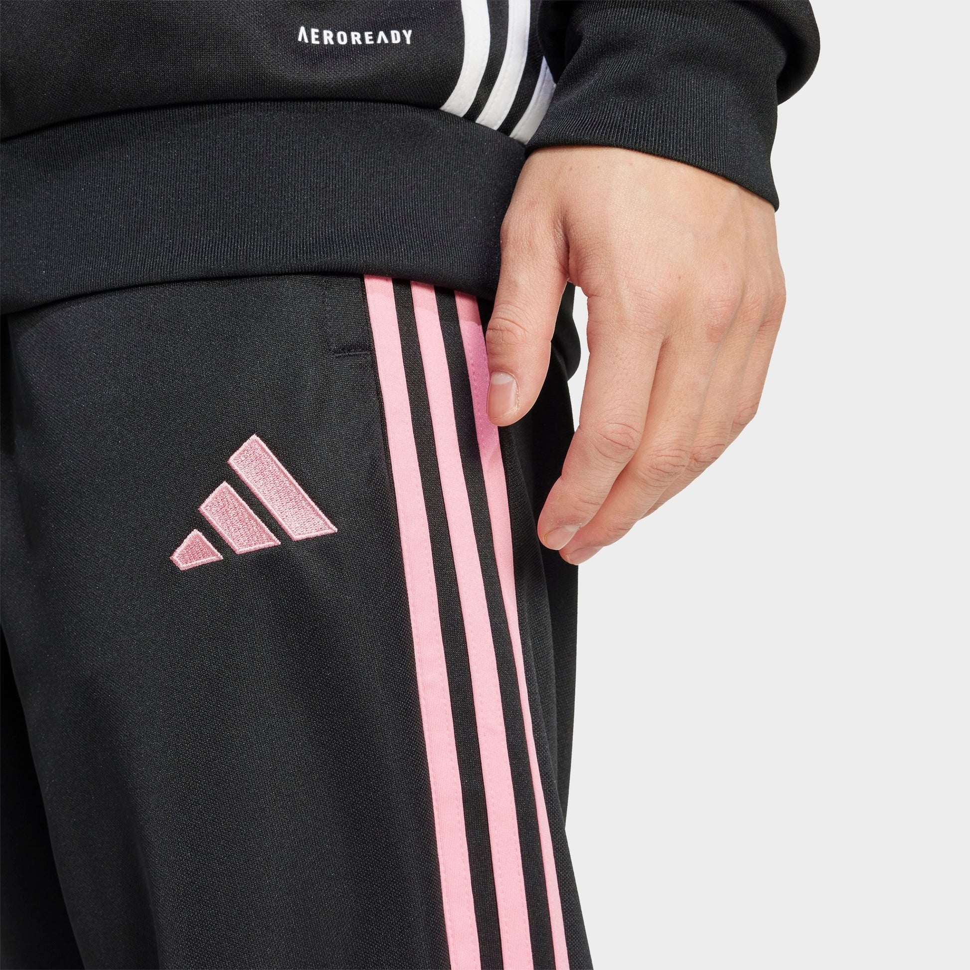 Men's adidas Tiro 25 Essentials Training Pants - Black/Easy Pink