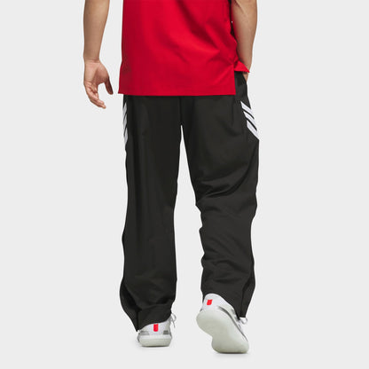 Men's adidas Crazy Lite Woven Basketball Pants - Black/White