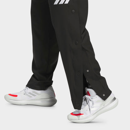 Men's adidas Crazy Lite Woven Basketball Pants - Black/White