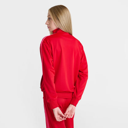 Women's adidas Originals adicolor Classic Firebird Loose Track Top - Better Scarlet/Lucid Pink