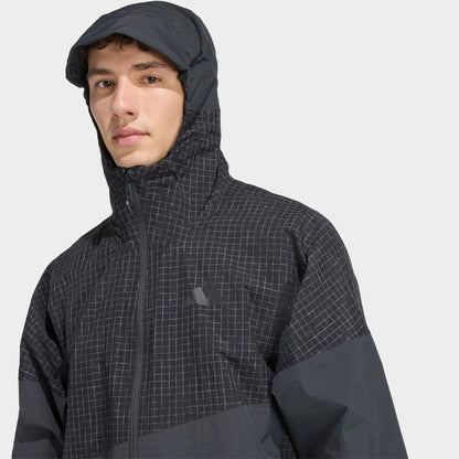 Men's adidas TERREX XPloric 2 Layer Climaproof Hiking Jacket - Black/Carbon