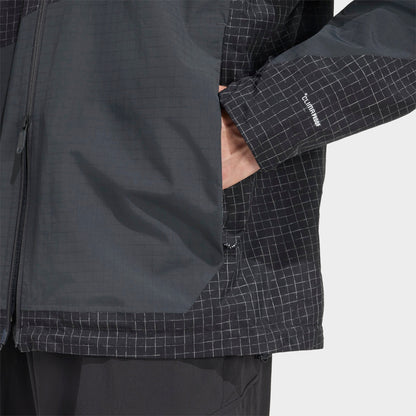 Men's adidas TERREX XPloric 2 Layer Climaproof Hiking Jacket - Black/Carbon