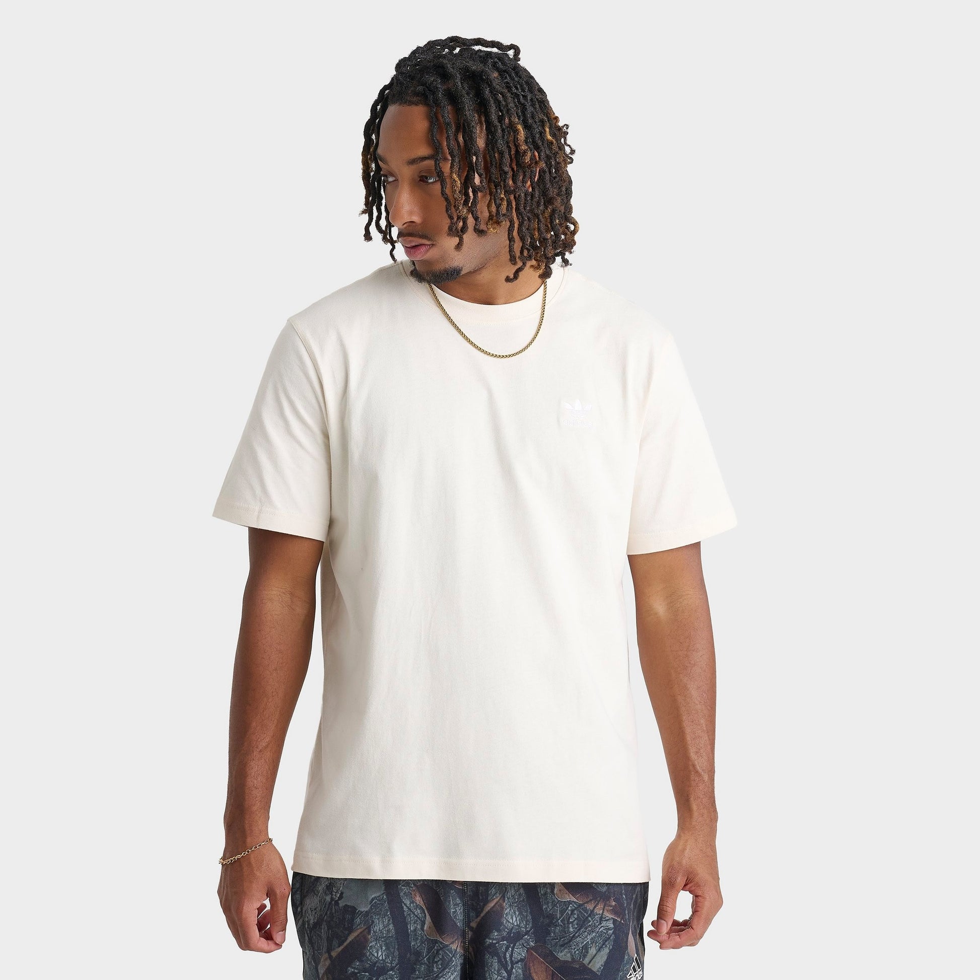 Men's adidas Originals Trefoil Essentials T-Shirt - Wonder White/White