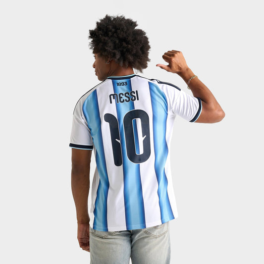 Men's adidas Lionel Messi Argentina 2026 Home Soccer Jersey - White/Icey Blue/Light Blue