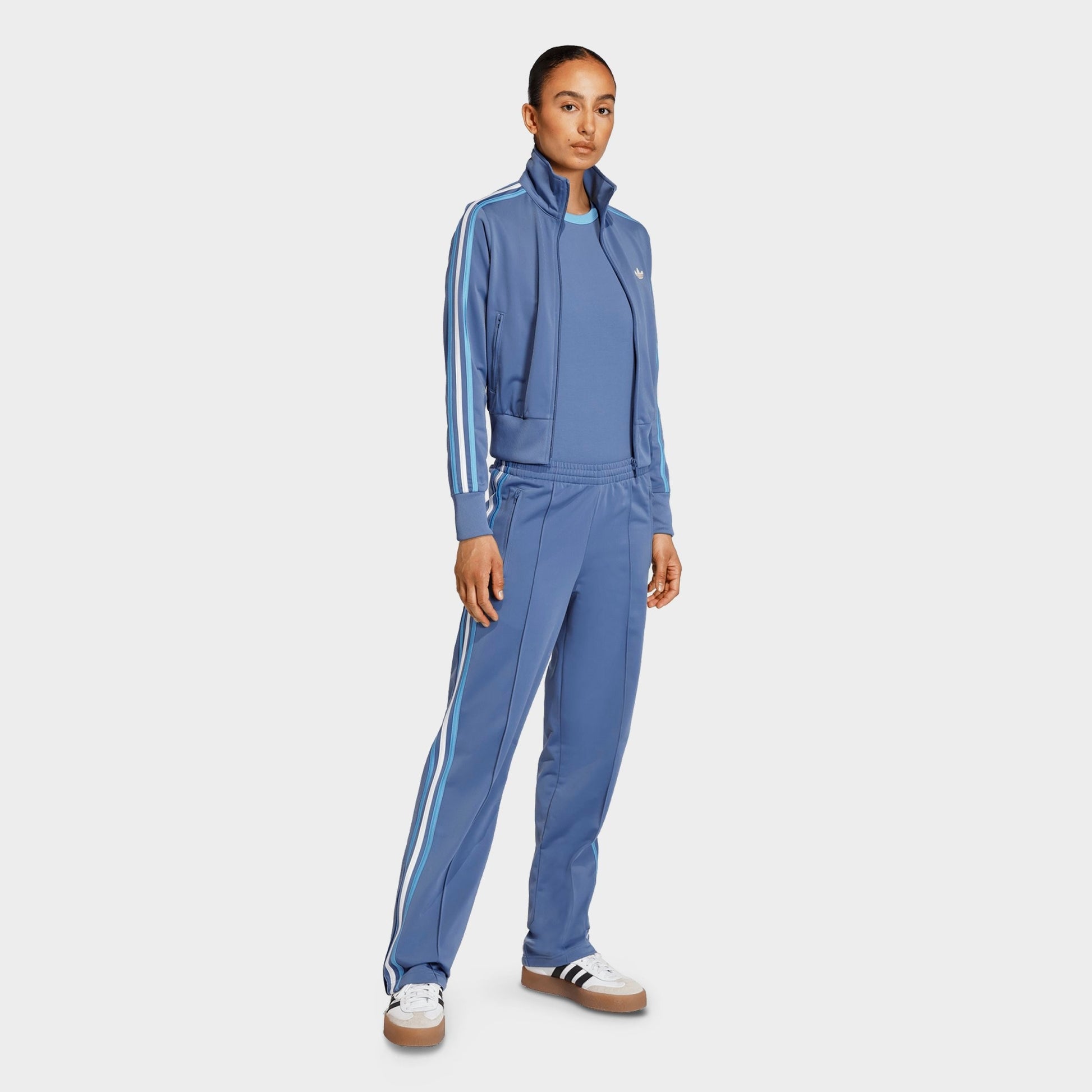 Women's adidas Originals Firebird Classic Track Pants - Crew Blue/Light Blue/White