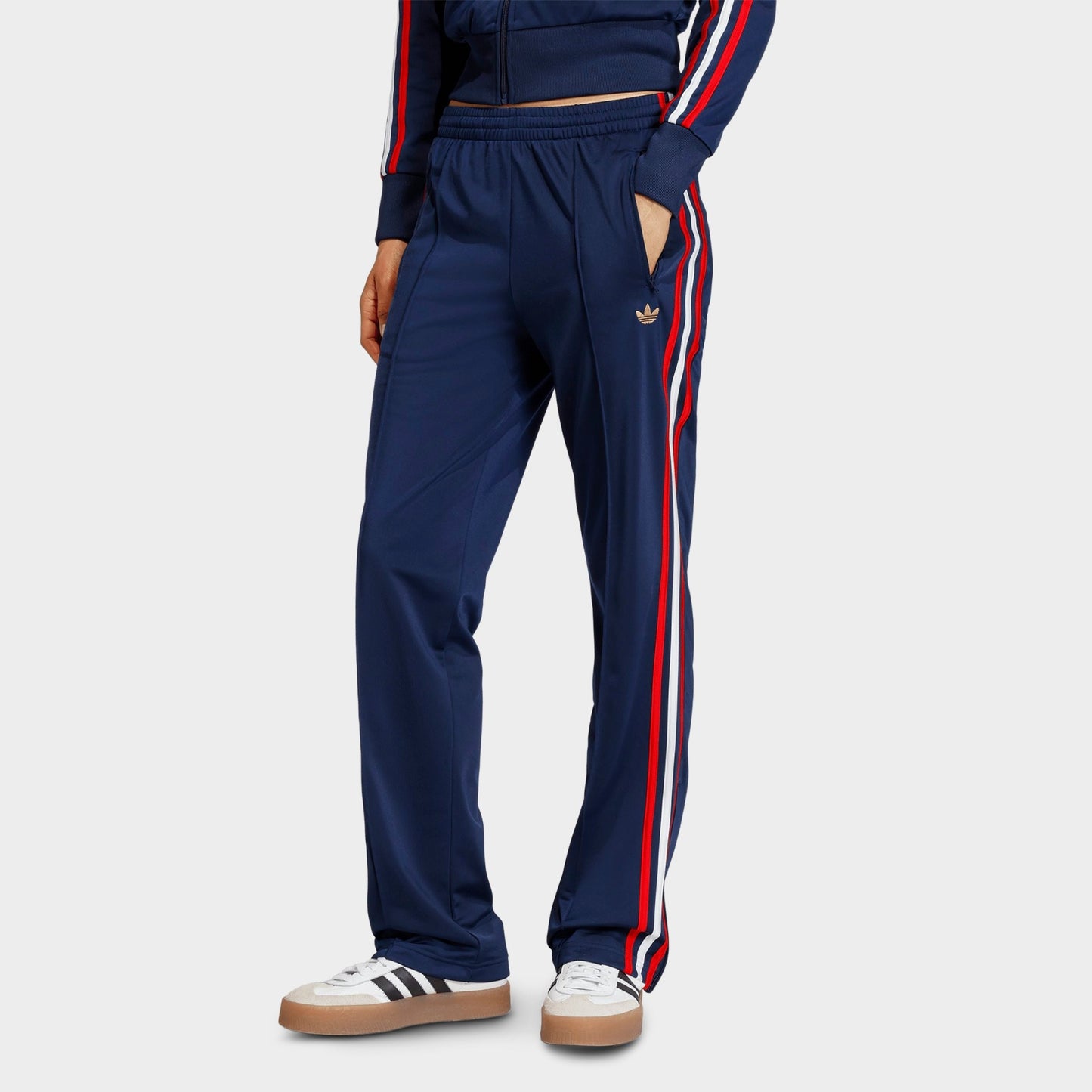 Women's adidas Originals Firebird Classic Track Pants - Night Indigo/Better Scarlet/White