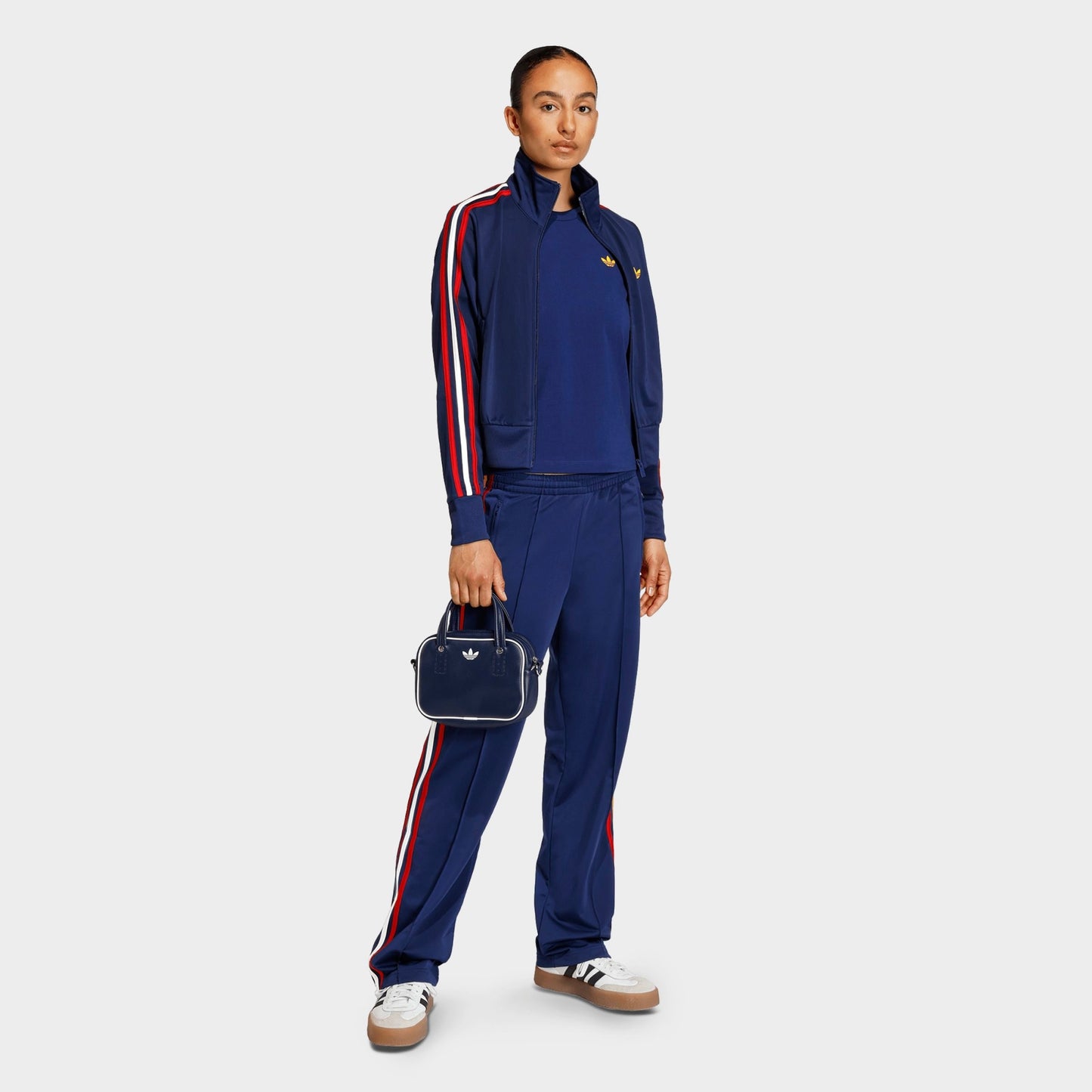 Women's adidas Originals Firebird Classic Track Pants - Night Indigo/Better Scarlet/White