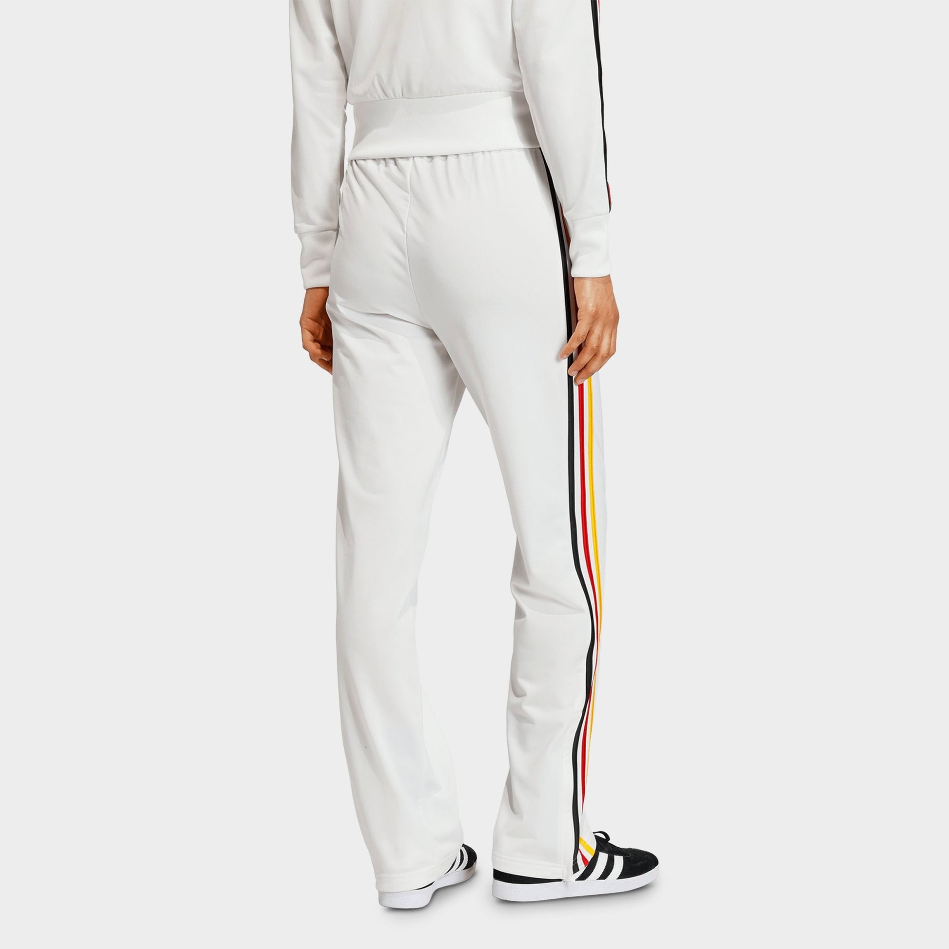 Women's adidas Originals Firebird Classic Track Pants - Cloud White/Collegiate Gold/Team Power Red 2/Black