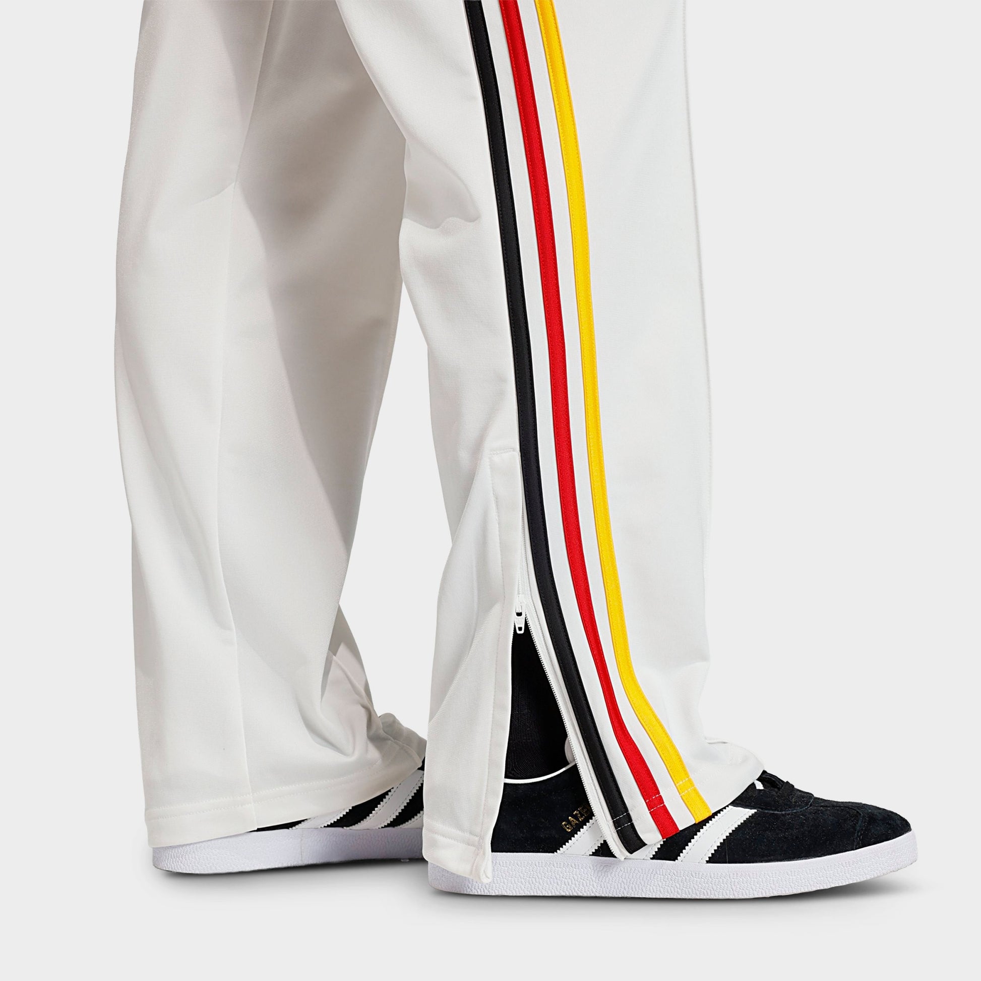 Women's adidas Originals Firebird Classic Track Pants - Cloud White/Collegiate Gold/Team Power Red 2/Black