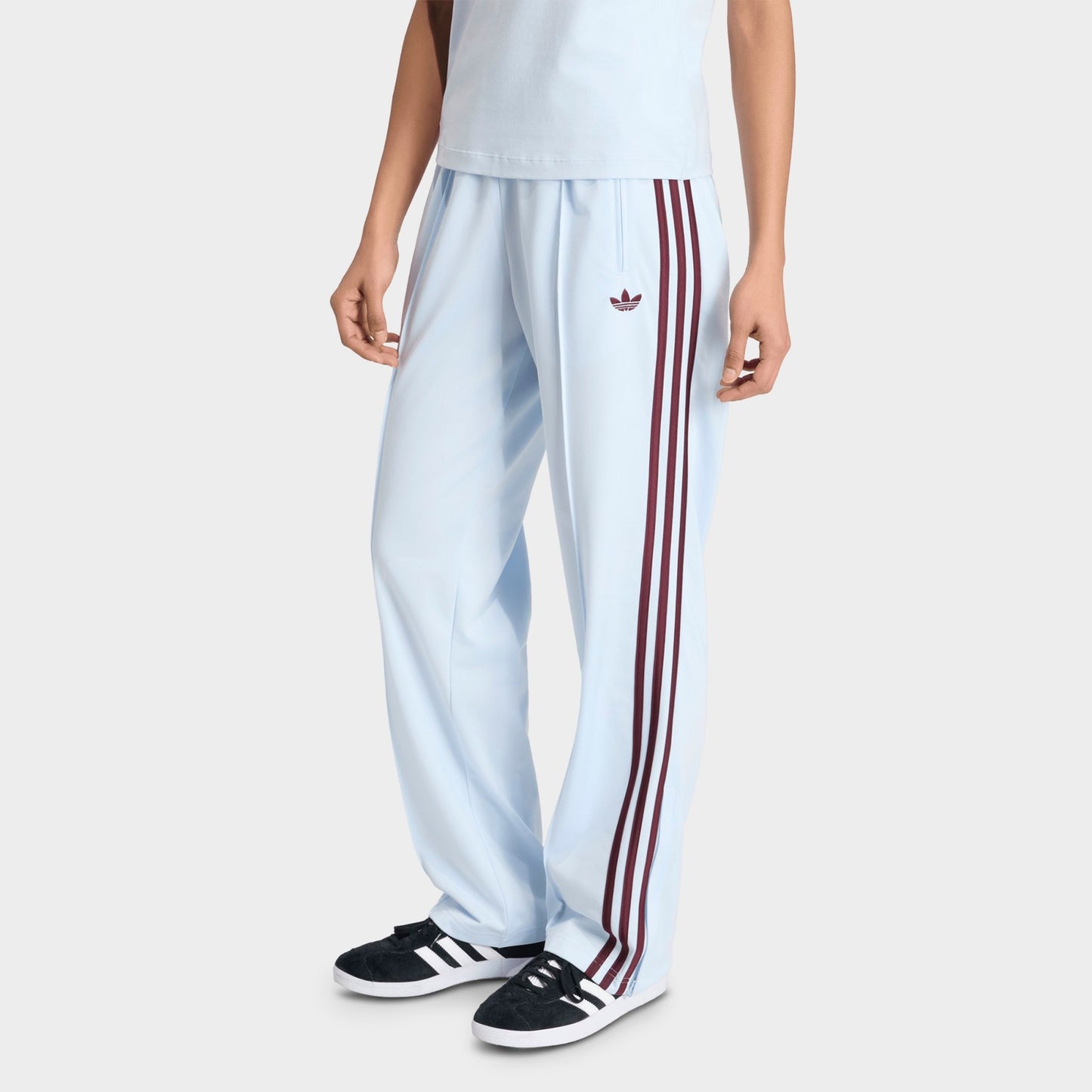 Women's adidas Originals Firebird Classic Track Pants - Crystal Sky/Maroon