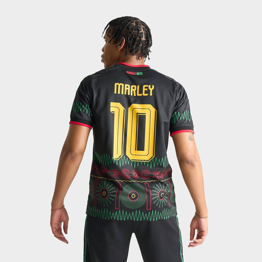 Men's adidas Originals x Bob Marley Jamaica 26 Away Replica Soccer Jersey - Black