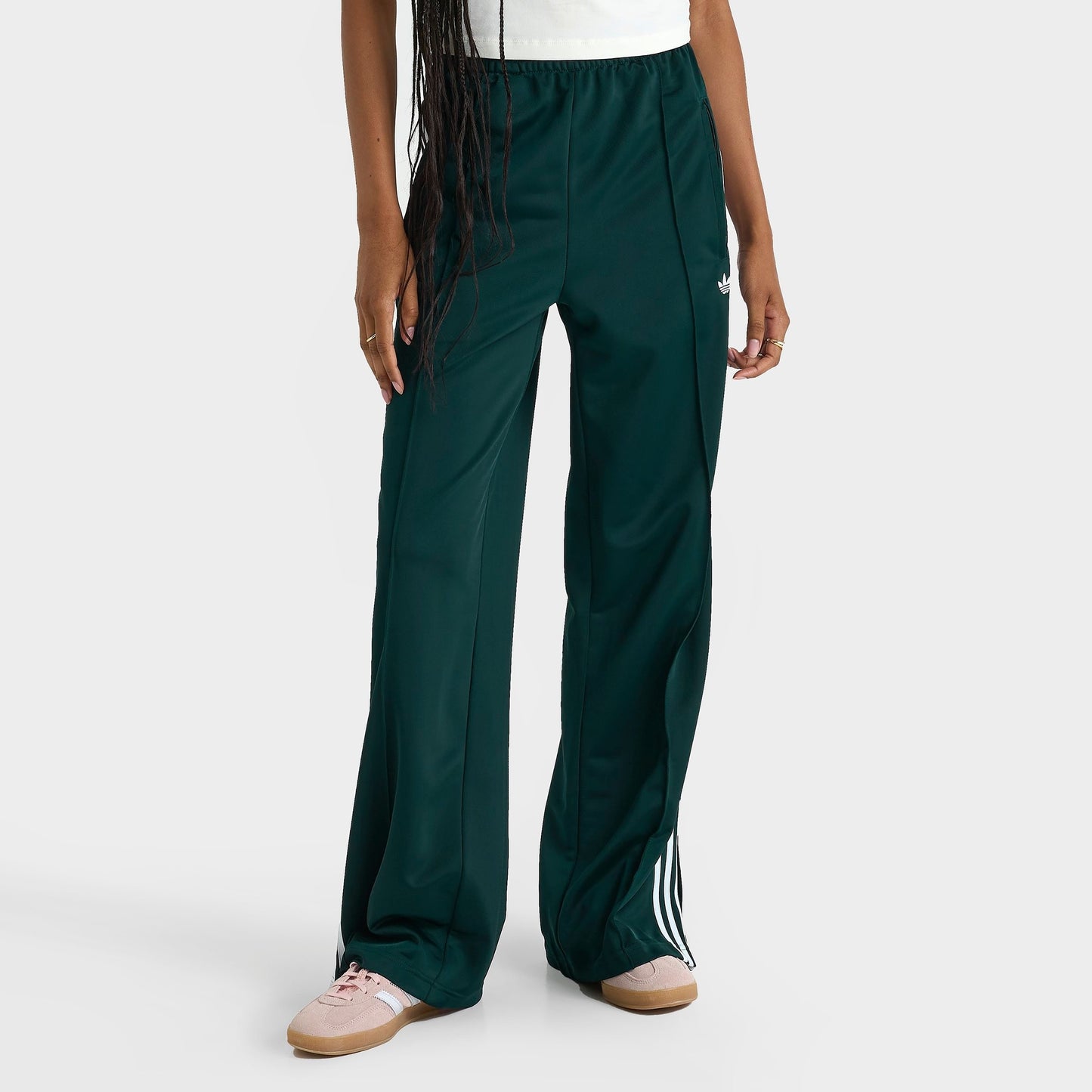 Women's adidas Originals adicolor Classic Firebird Loose Track Pants - Aurora Ivy/White