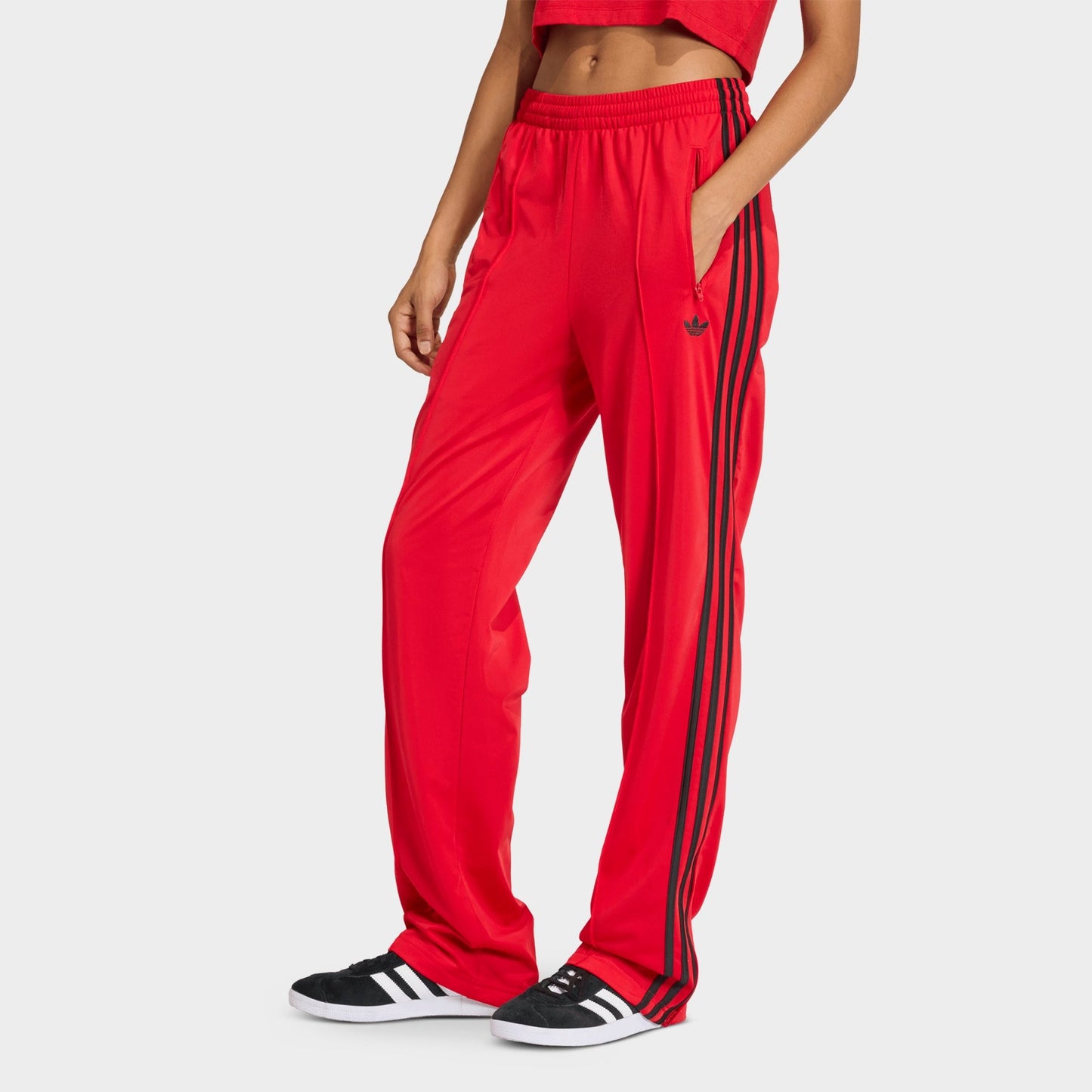 Women's adidas Originals Firebird Classic Track Pants - Better Scarlet/Black