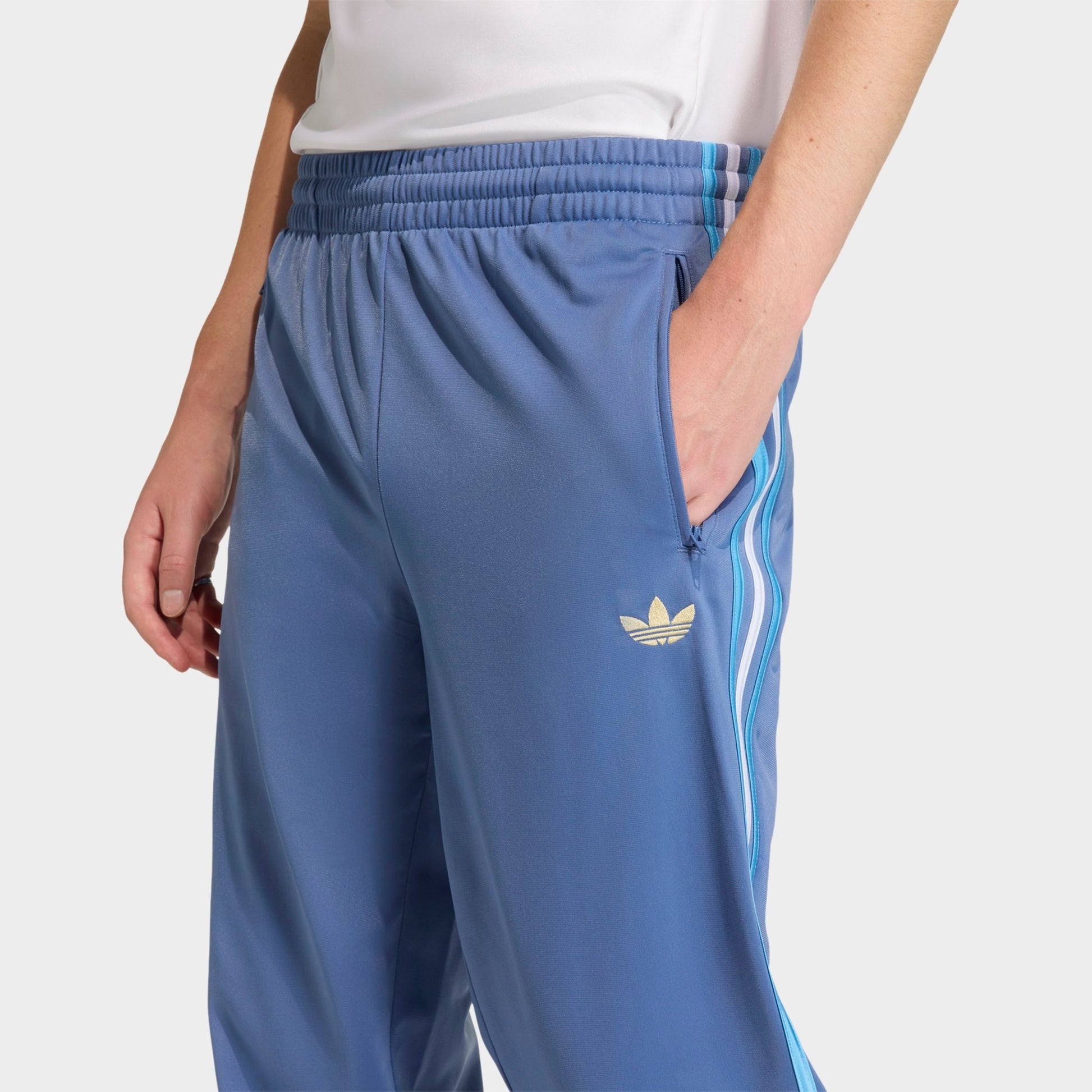 Men's adidas Originals adicolor Firebird Track Pants - Crew Blue/Light Blue/White