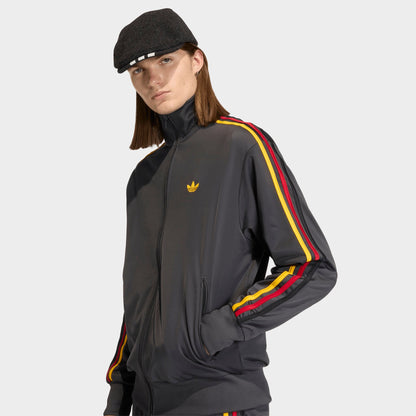 Men's adidas Originals adicolor Sport Firebird Track Jacket - Utility Black/Collegiate Gold/Team Power Red