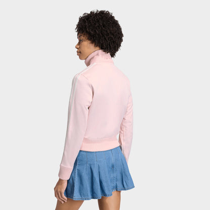 Women's adidas Originals Firebird Knitted Crochet Details Track Top - Sandy Pink