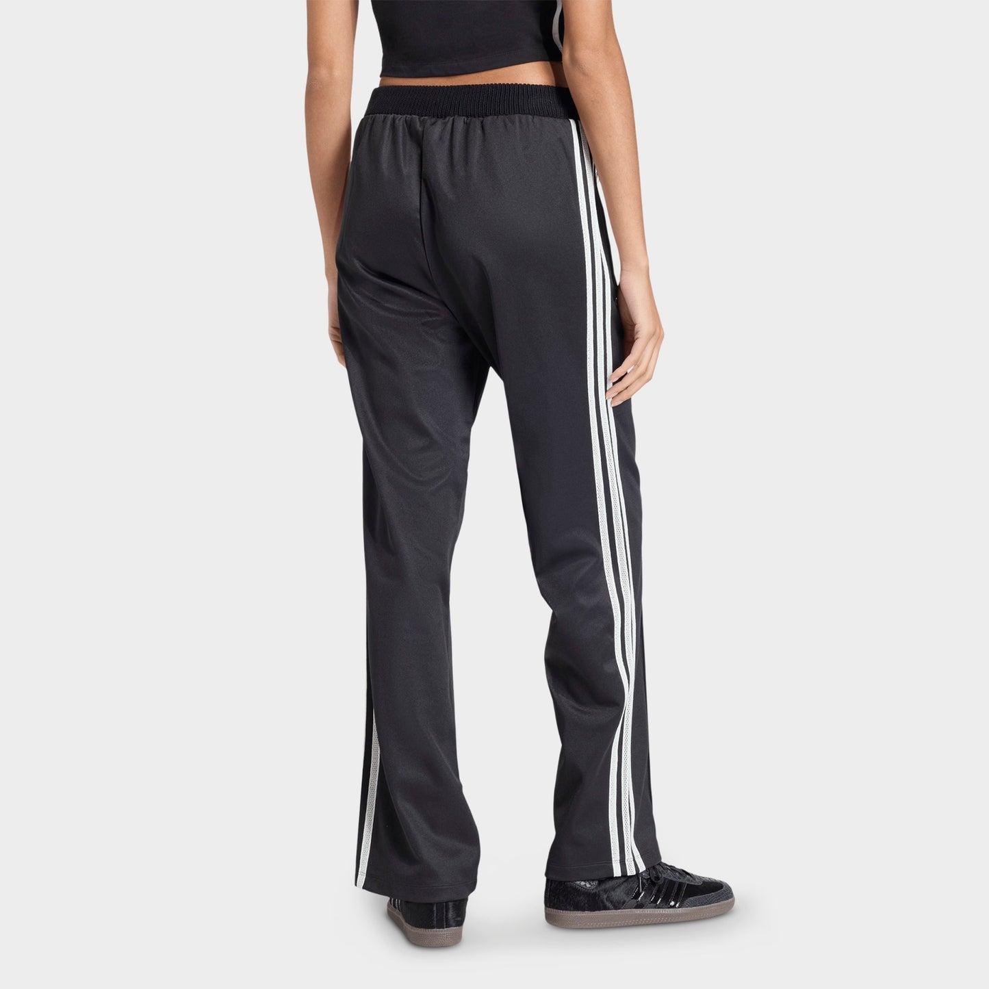 Women's adidas Originals Firebird Knitted Crochet Details Track Pants - Black