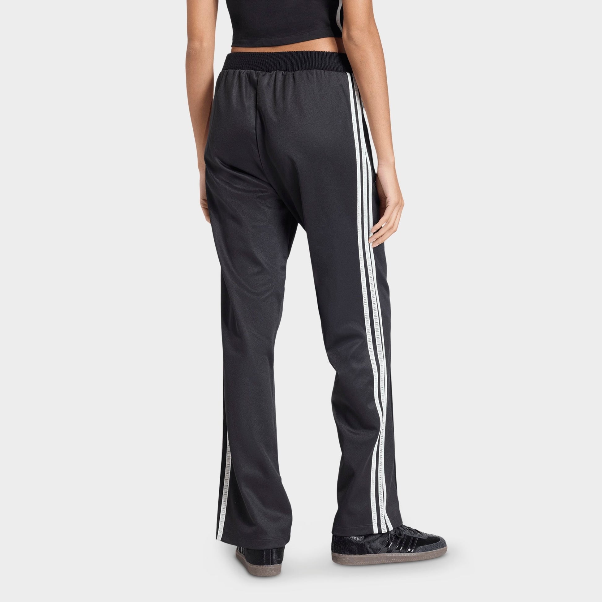 Women's adidas Originals Firebird Knitted Crochet Details Track Pants - Black