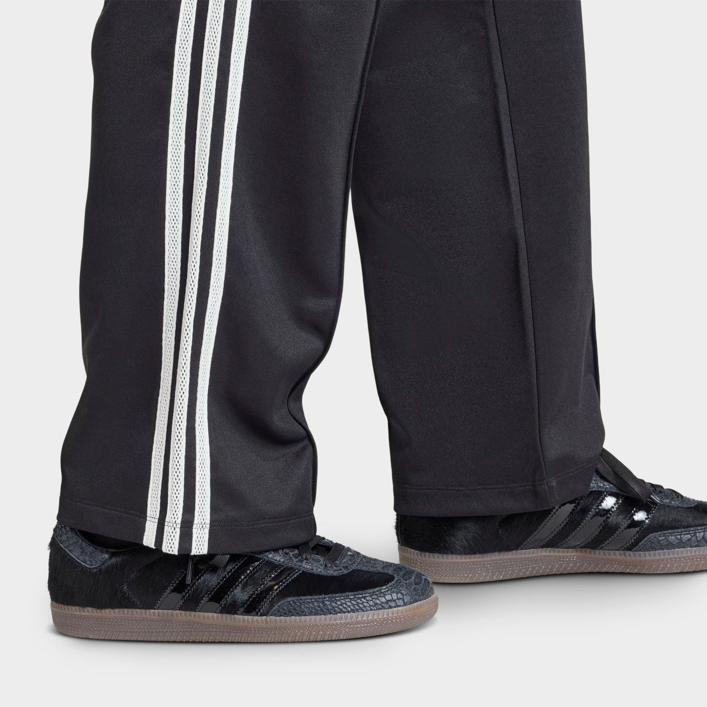 Women's adidas Originals Firebird Knitted Crochet Details Track Pants - Black