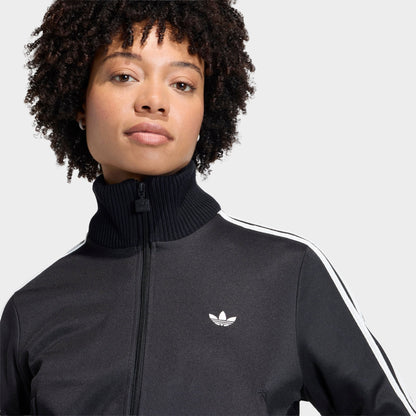 Women's adidas Originals Firebird Knitted Crochet Details Track Top - Black