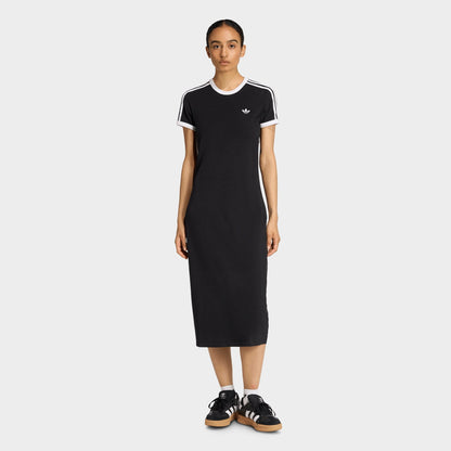 Women's adidas adicolor Originals 3-Stripes Slim Dress - Black/White