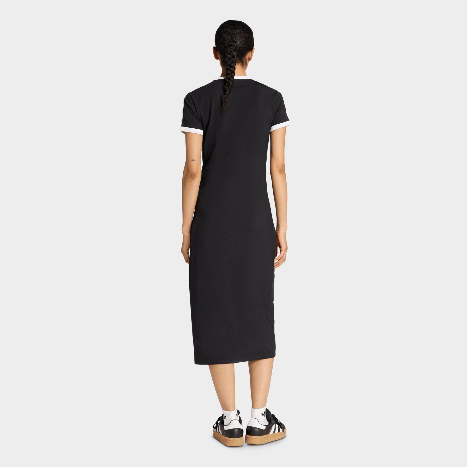 Women's adidas adicolor Originals 3-Stripes Slim Dress - Black/White