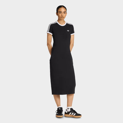 Women's adidas adicolor Originals 3-Stripes Slim Dress - Black/White