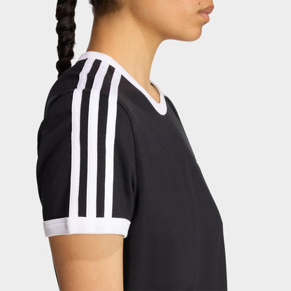 Women's adidas adicolor Originals 3-Stripes Slim Dress - Black/White