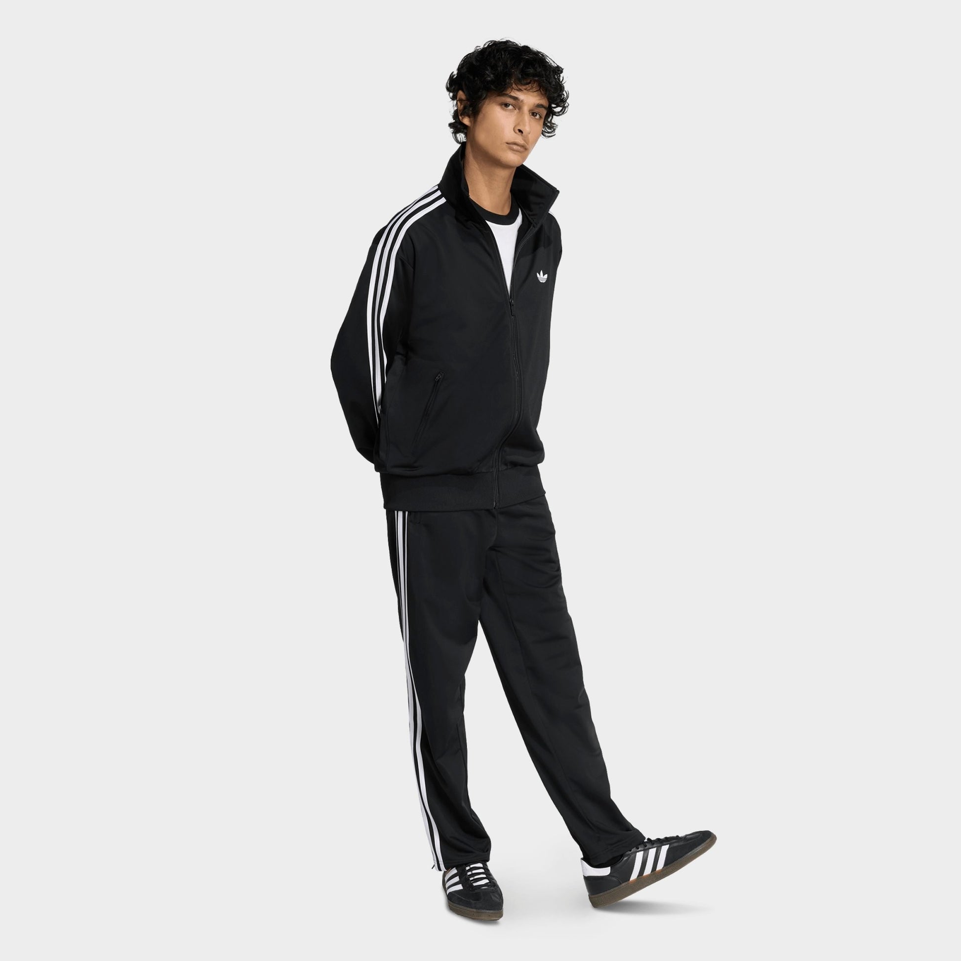 Men's adidas Originals adicolor Sport Firebird Track Jacket - Black