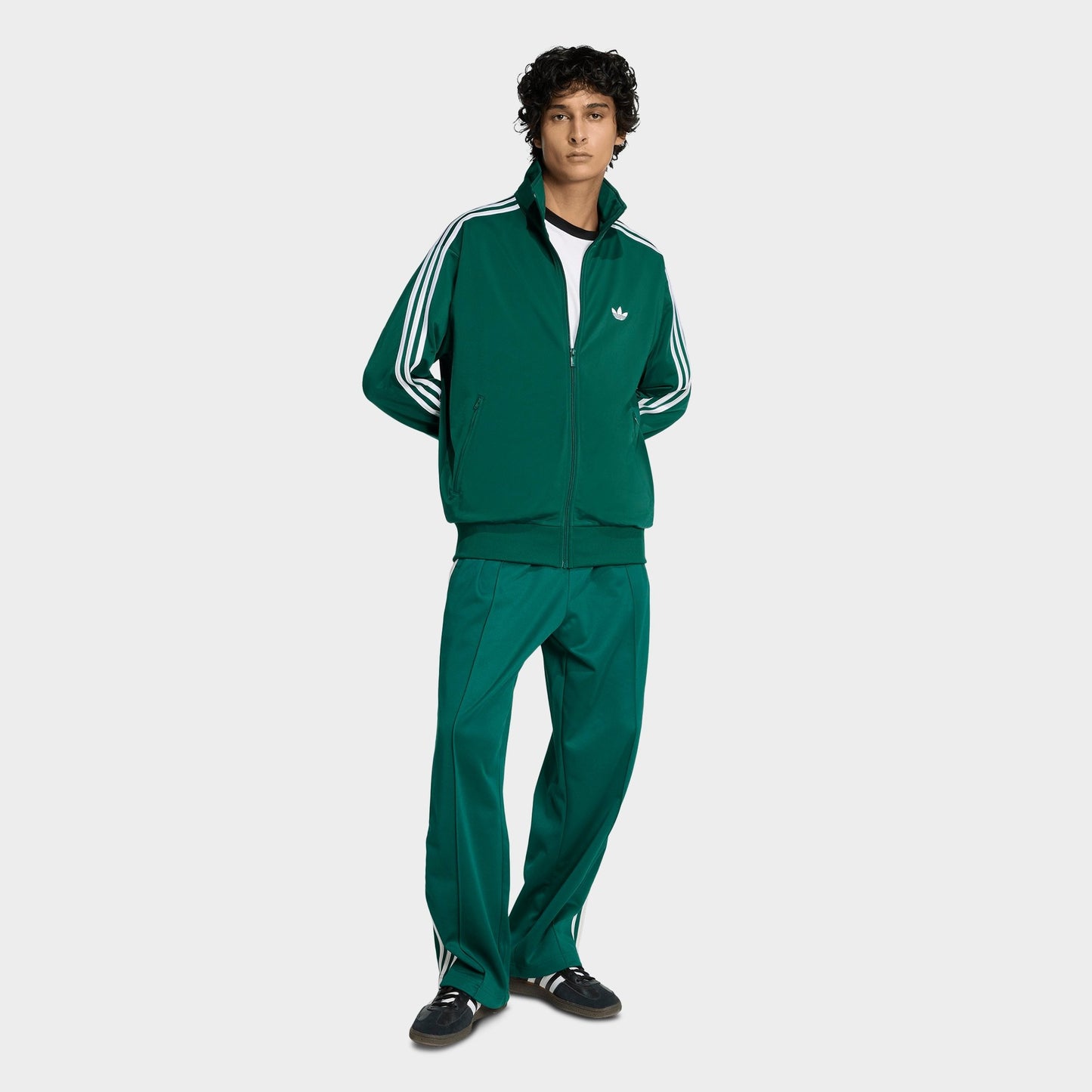 Men's adidas Originals adicolor Sport Firebird Track Jacket - Collegiate Green